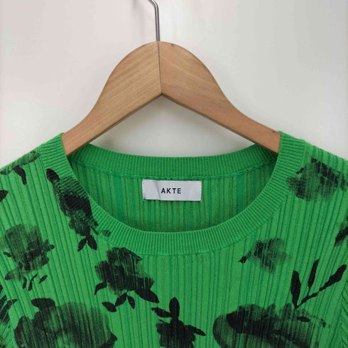 アクテ AKTE フラワープリントニットプルオーバー レディース FREE