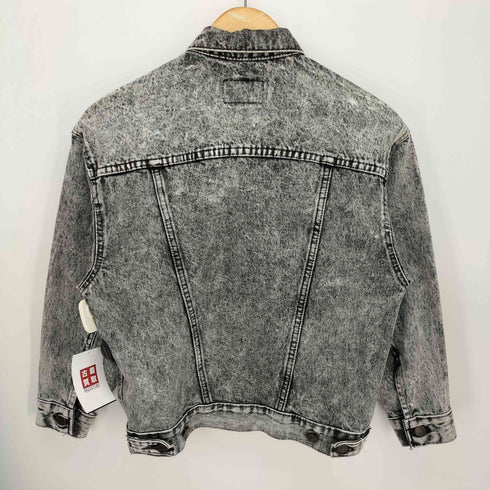 リーバイス Levis 80s USA製 57508-0256 ケミカルウォッシュ ブラックデニムジャケット メンズ import:M