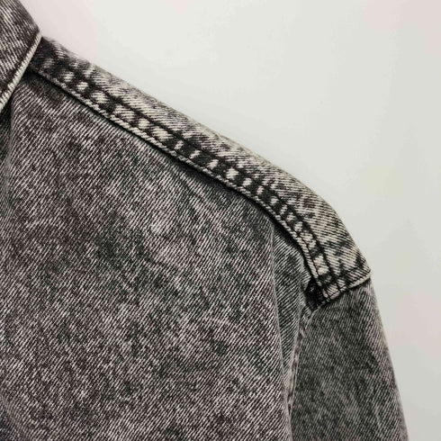 リーバイス Levis 80s USA製 57508-0256 ケミカルウォッシュ ブラックデニムジャケット メンズ import:M