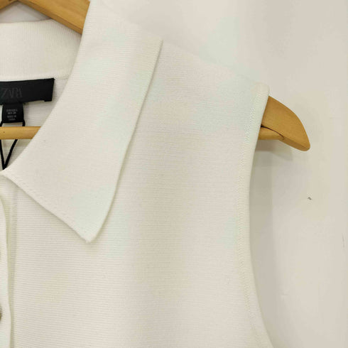 ザラ ZARA ペプラムニットベスト レディース import:L