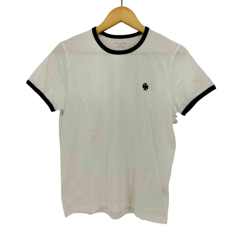 トリーバーチ TORY BURCH TORY SPORT ワンポイント 刺繍 リンガー Tシャツ レディース import:M