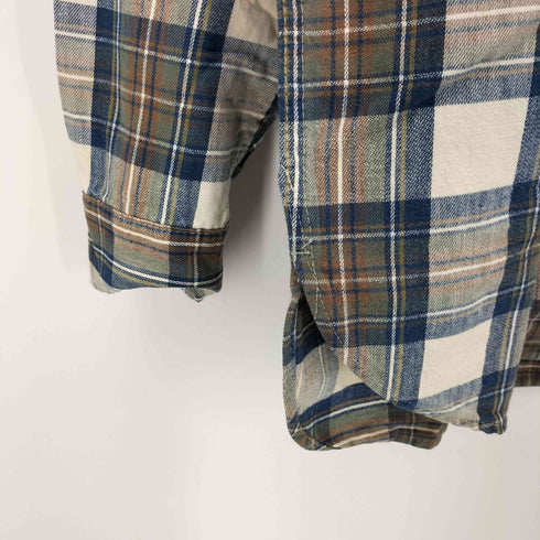 ウールリッチ WOOLRICH 80S USA製 両フラップ L/S チェック ネル シャツ メンズ