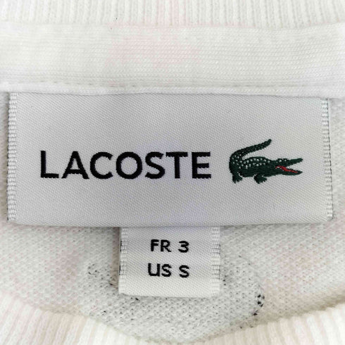 ラコステ LACOSTE 25ss オーバーサイズクロックエンブレムスウェットTシャツ メンズ FR 3