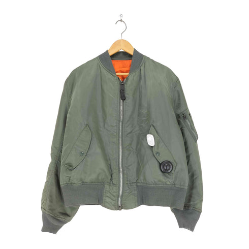 アルファインダストリーズ ALPHA INDUSTRIES 80s USA製 IDEALジップ MA-1 フライトジャケット メンズ L