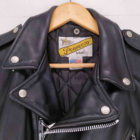 ショット Schott 80-90s USA製 バイカータグ 618 ダブルライダースジャケット メンズ 40