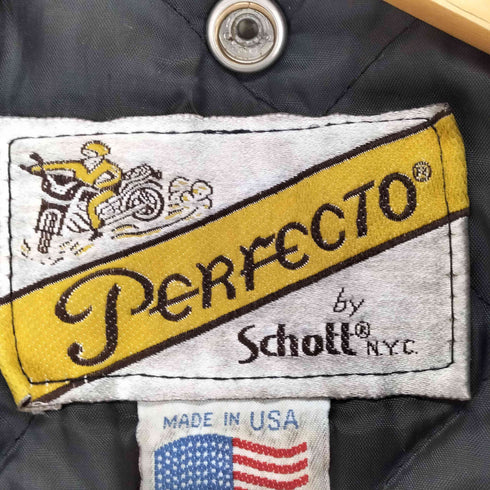 ショット Schott 80-90s USA製 バイカータグ 618 ダブルライダースジャケット メンズ 40