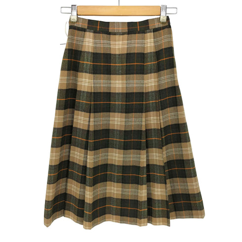 ザスコッチハウス The Scotch House タータンチェック プリーツ ウールスカート レディース