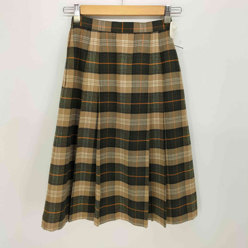 ザスコッチハウス The Scotch House タータンチェック プリーツ ウールスカート レディース