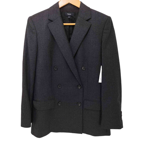 セオリー theory Sleek Flannel Boxy DB JKT レディース JPN:0