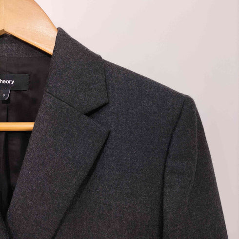 セオリー theory Sleek Flannel Boxy DB JKT レディース JPN:0