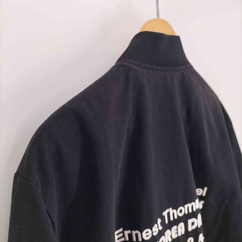 COSTUME O'CLOCK ERNEST THOMAS BETHEL 大韓毎日申報 両面刺繍 ジップアップ ブルゾン ジャケット メンズ import:XL