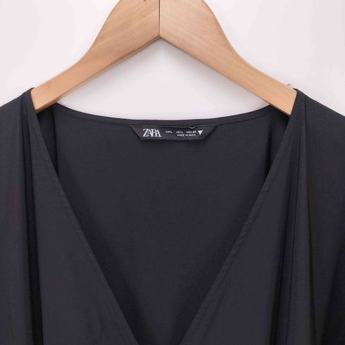 ザラ ZARA ティアード ロングワンピース レディース import:L