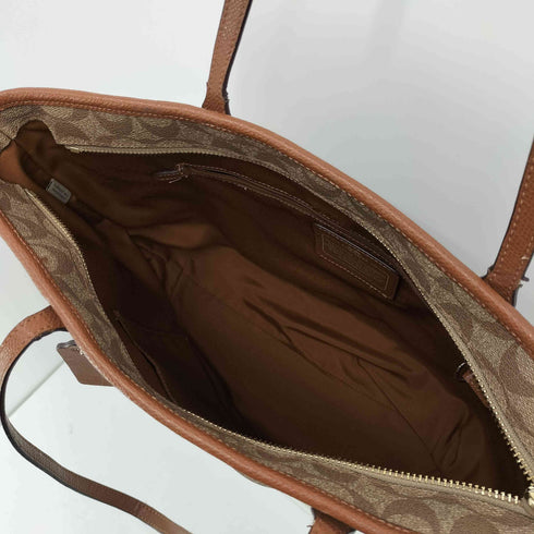 コーチ COACH PVC シグネチャー トート バッグ レディース