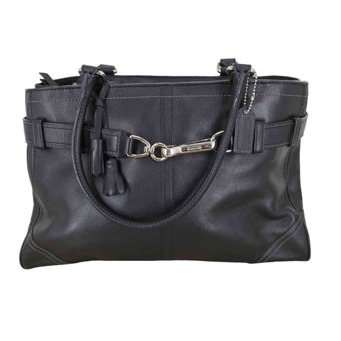 コーチ COACH バックルデザインオールレザートートバッグ レディース