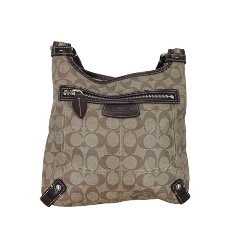 コーチ COACH シグネチャーロゴ オールレザーショルダーバッグ レディース