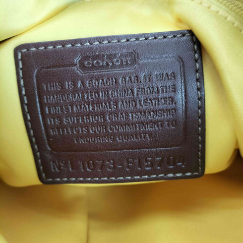 コーチ COACH シグネチャーロゴ オールレザーショルダーバッグ レディース