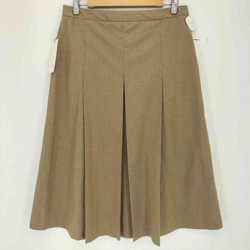 ザラ ZARA CHECK BOX PLEAT MIDI SKIRT チェック柄 ボックス プリーツ ミディ丈 スカート レディース import:L