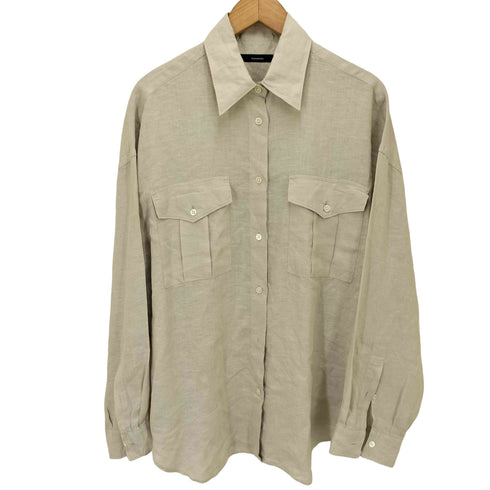 フレームワーク FRAMeWORK 25SS LINEN WORK シャツリネンシャツ レディース FREE