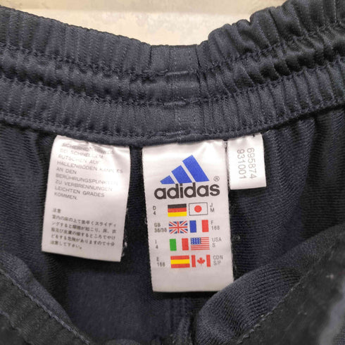 アディダス adidas 万国旗タグ チームロゴトラックパンツ メンズ M