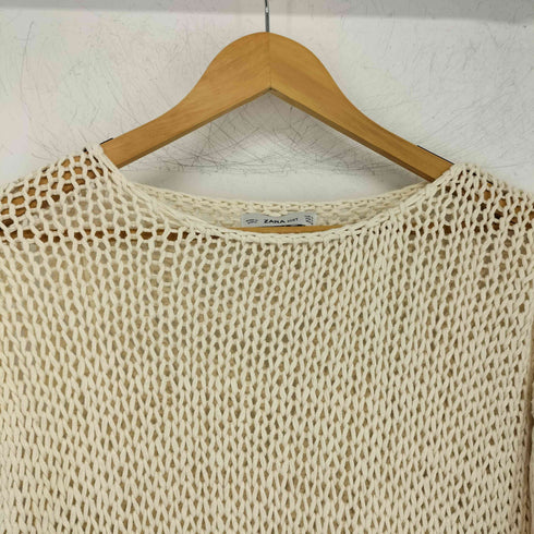 ザラ ZARA 透かし編みニット レディース import:S