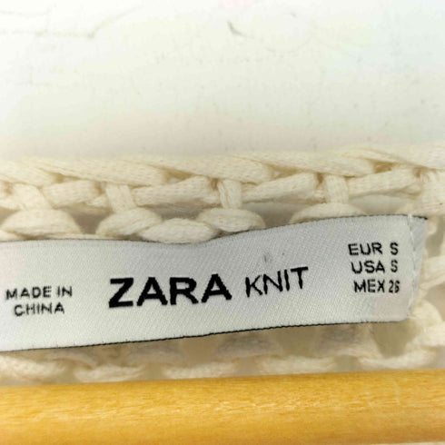 ザラ ZARA 透かし編みニット レディース import:S