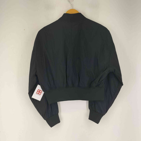 カルバンクラインジーンズ Calvin Klein Jeans ワンポイントロゴ クロップドナイロンブルゾン レディース import:XS