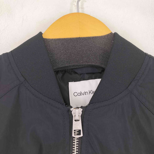 カルバンクラインジーンズ Calvin Klein Jeans ワンポイントロゴ クロップドナイロンブルゾン レディース import:XS
