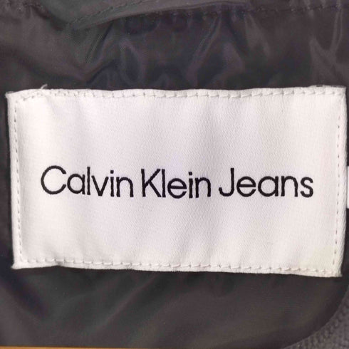 カルバンクラインジーンズ Calvin Klein Jeans ワンポイントロゴ クロップドナイロンブルゾン レディース import:XS