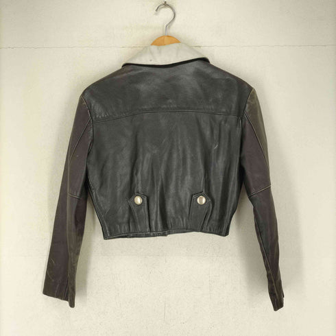 ボーイロンドン BOY LONDON MADE IN USA バイカラーレザーダブルライダースジャケット メンズ S