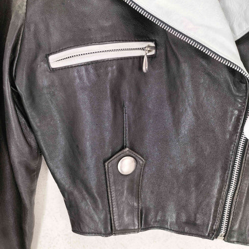 ボーイロンドン BOY LONDON MADE IN USA バイカラーレザーダブルライダースジャケット メンズ S