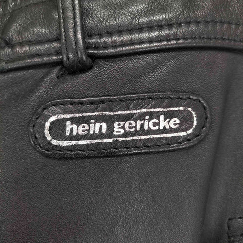 HEIN GERICKE ジップデザインレザーバイカーパンツ メンズ 34