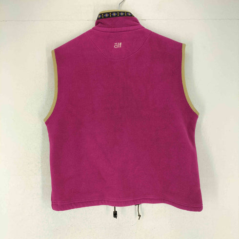 アルフ alf MADE IN USA テープデザインフリースベスト メンズ L
