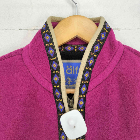 アルフ alf MADE IN USA テープデザインフリースベスト メンズ L