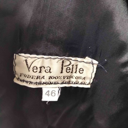 ベラペレ VERA PELLE オールレザージレ ベスト メンズ 46