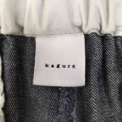 kagure 綿麻デニムイージーパンツ レディース FREE