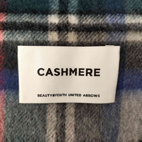ユナイテッドアローズ UNITED ARROWS カシミヤ100 チェックマフラー レディース
