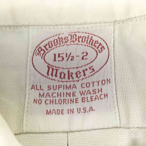 ブルックスブラザーズ BROOKS BROTHERS 80-90s USA製 コットンボタンダウンS/Sシャツ メンズ 15 1/2-2