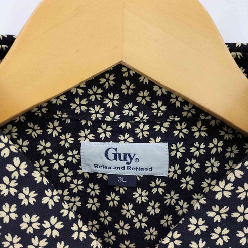 Guy フラワープリント S/S ボタンダウンシャツ ビックサイズ メンズ 3L