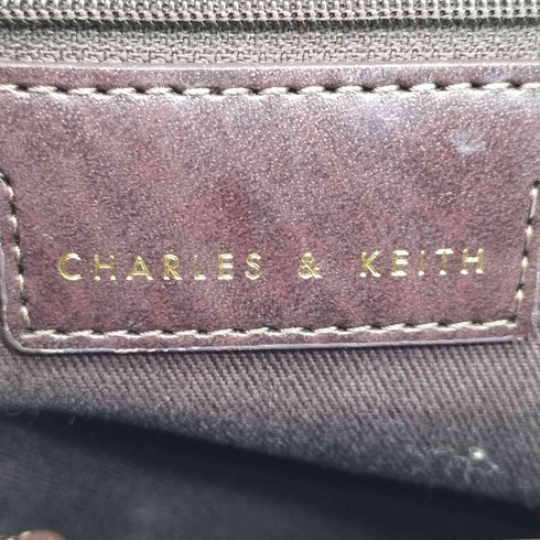 チャールズアンドキース CHARLES&KEITH Enola エノラ テクスチャード ダブルハンドルストラクチャードバッグ レディース