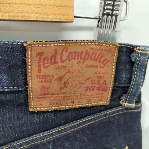 テッドカンパニー TED COMPANY DEVIL 伍号 デニム ジーンズ Lucky Red Devil セルビッチ 赤耳 リジッド メンズ W32/L34