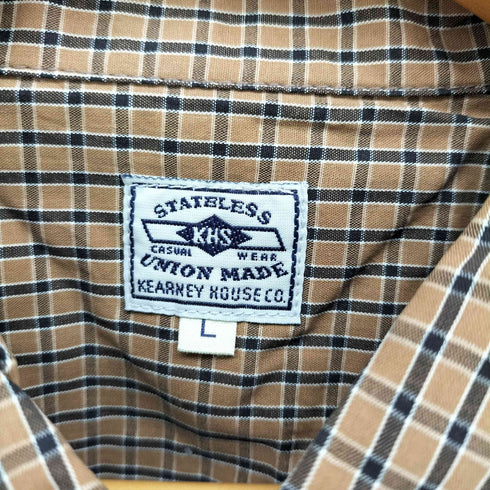 カーニーハウス KEARNEY HOUSE KHS L/S チェック プルオーバーシャツ メンズ JPN:L
