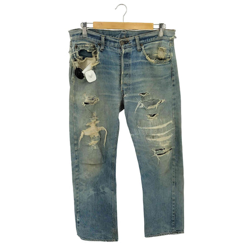 リーバイス Levis 70s 66後期 501 スモールe ボタン裏6 平行ステッチ 赤耳 バックポケットチェーン ボタンフライ デニムパンツ メンズ
