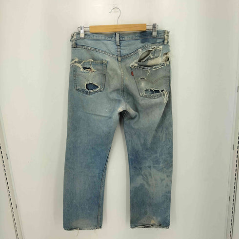 リーバイス Levis 70s 66後期 501 スモールe ボタン裏6 平行ステッチ 赤耳 バックポケットチェーン ボタンフライ デニムパンツ メンズ