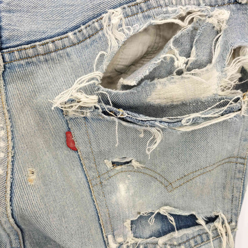 リーバイス Levis 70s 66後期 501 スモールe ボタン裏6 平行ステッチ 赤耳 バックポケットチェーン ボタンフライ デニムパンツ メンズ