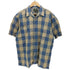 カーニーハウス KEARNEY HOUSE S/S ブロックチェック コットンリネン オープンカラーシャツ メンズ JPN:L