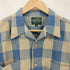 カーニーハウス KEARNEY HOUSE S/S ブロックチェック コットンリネン オープンカラーシャツ メンズ JPN:L