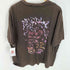 onfadd 両面プリント グラフィック S/S クルーネック Tシャツ メンズ