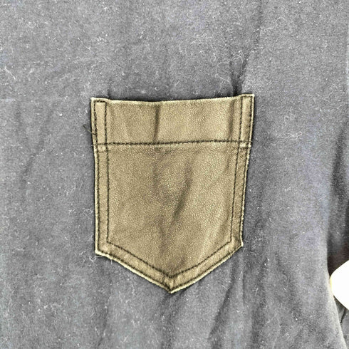 ティーバイアレキサンダーワン T by Alexander Wang レザーポケットTシャツ メンズ XS