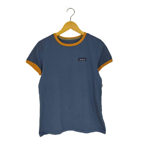 パタゴニア patagonia メキシコ製 オーガニックコットン ロゴパッチ リンガー Tシャツ レディース import:M