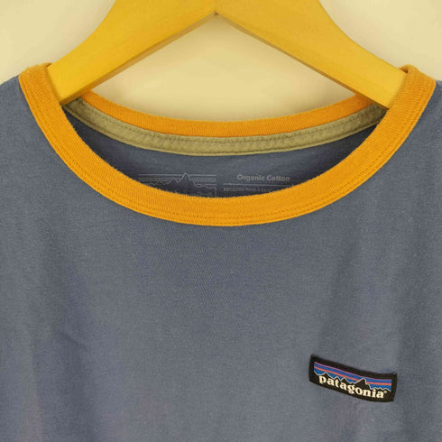 パタゴニア patagonia メキシコ製 オーガニックコットン ロゴパッチ リンガー Tシャツ レディース import:M